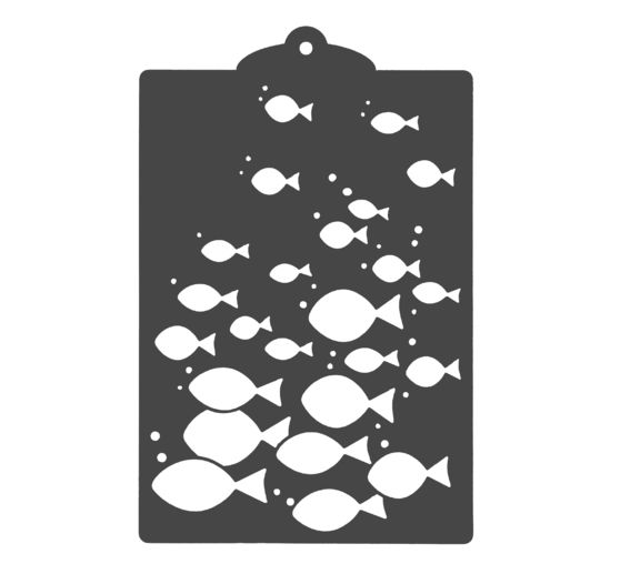 Stencil "Shoal of fish"