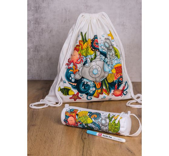 Knutselset Sporttas en etui "Seaworld" 