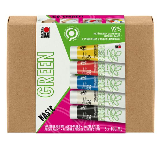 Marabu Green watergedragen Alkydverf Set BASIC