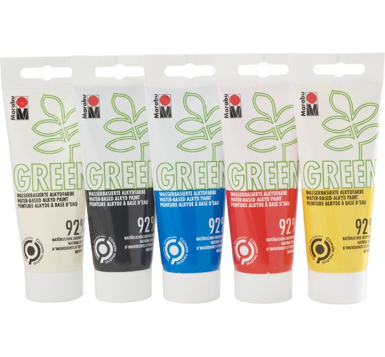 Marabu Green watergedragen Alkydverf Set BASIC