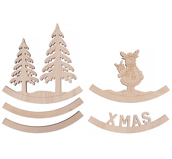 VBS Houten decoratie boog "X-MAS"