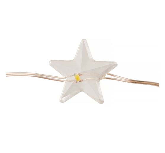 VBS LED Snoer lampjes "Ster", 10 LED's, met timer
