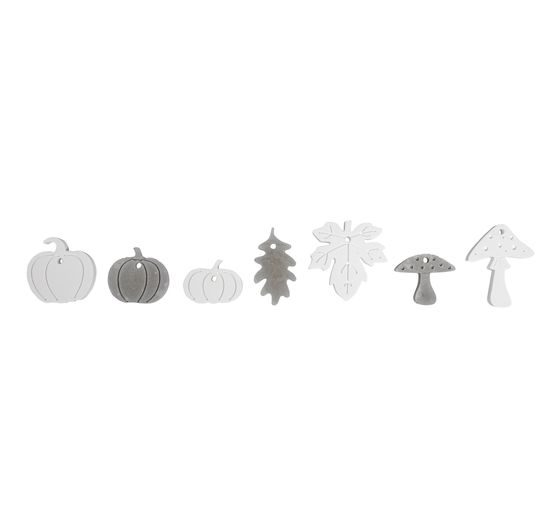 Silicone casting mould "Pumpkin, mushroom, leaf"