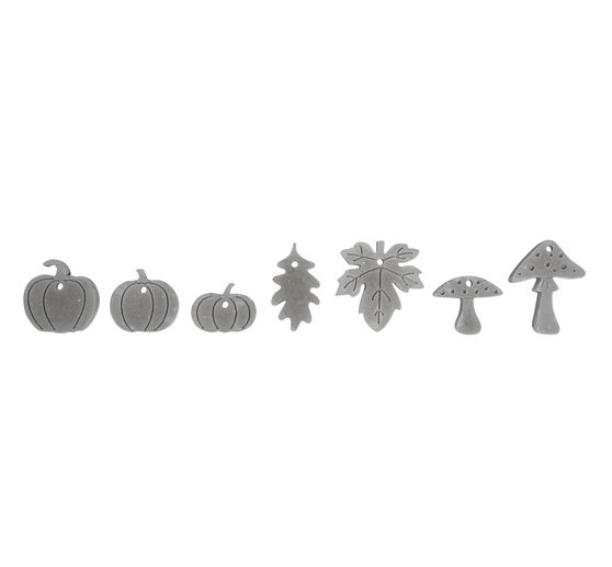 Silicone casting mould "Pumpkin, mushroom, leaf"