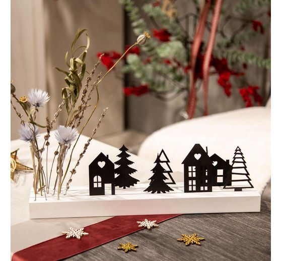 Paper cuts "Houses and trees"