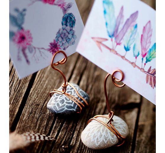 Creatieve set "Steine bemalen im Boho-Look"