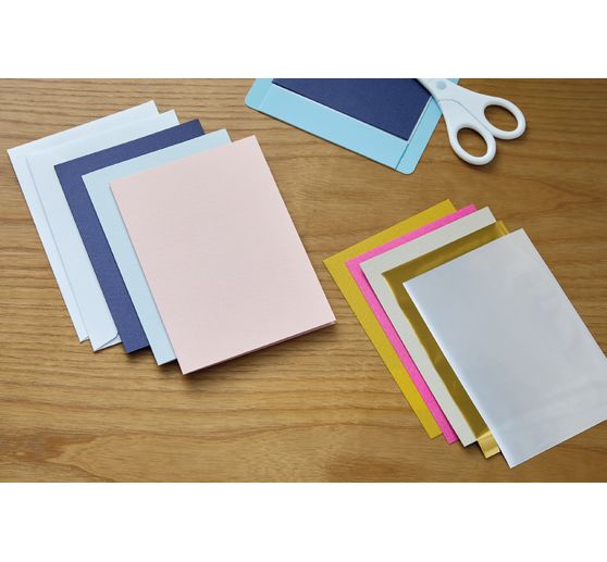 Cricut Joy dubbele kaarten met insteekhoezen & enveloppen "Insert Cards Sensei Sampler - Foil", 11,4 cm x 15,9 cm
