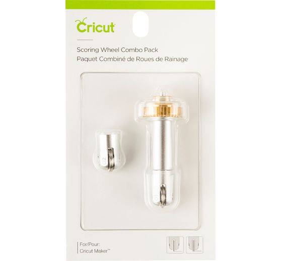 Cricut tool "Quickswap Tool - Scoring Wheel Tip" combo pack, 1 seam tip and 1  double seam tip