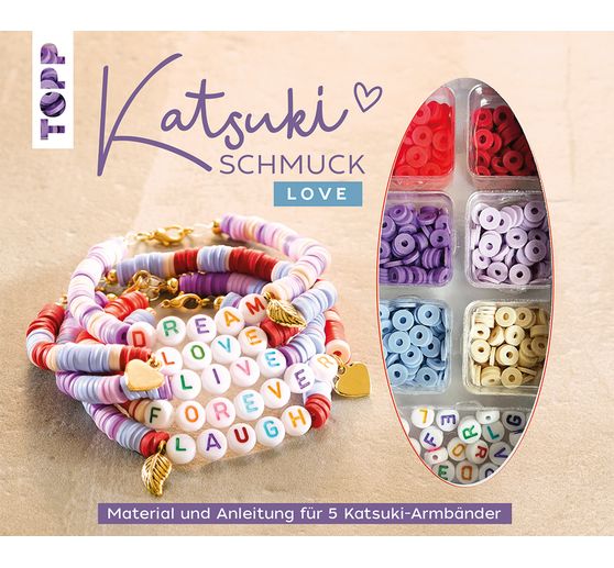 Katsuki sieraden set met letterkralen - LOVE