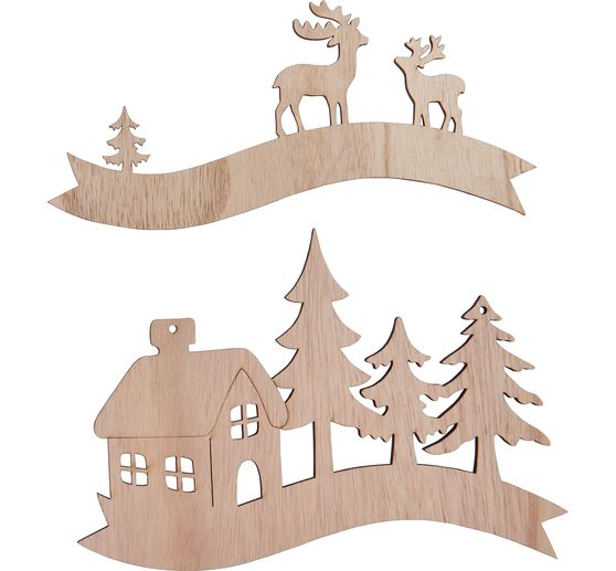 VBS Houten motief "Wintersilhouet"
