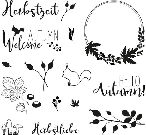 Clear Stamps "Herfstbos"