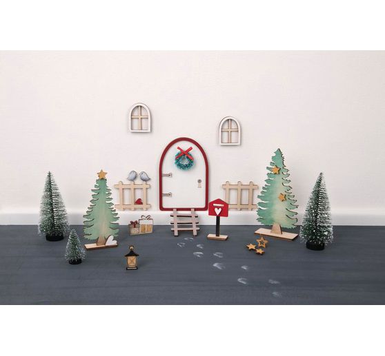 Houten knutselset "Kabouter deur Nisse"