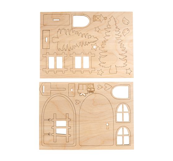 Houten knutselset "Kabouter deur Nisse"