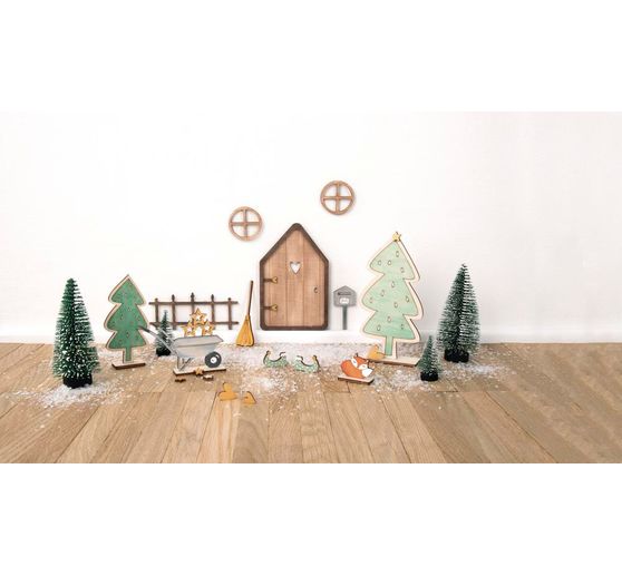 Houten knutselset "Kabouter deur Tomte"