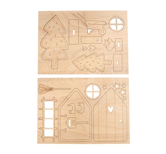 Houten knutselset "Kabouter deur Tomte"