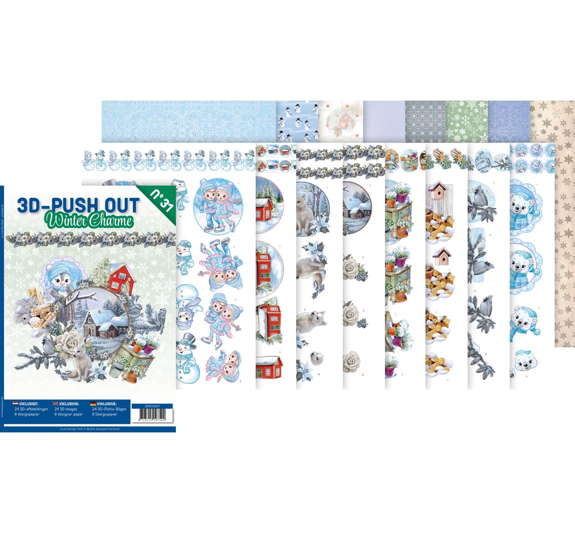 3D Stansveldboek "Winter Charme"