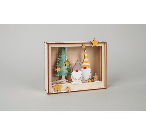 Houten bouwpakket motieflijst "Kabouter"