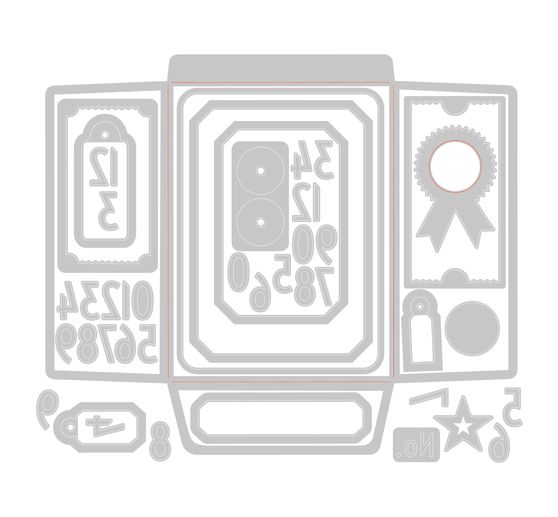 Sizzix Thinlits ponssjabloon "Collector by Tim Holtz"