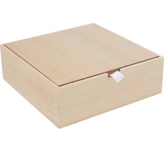 VBS Wooden box "Square" with loose lid