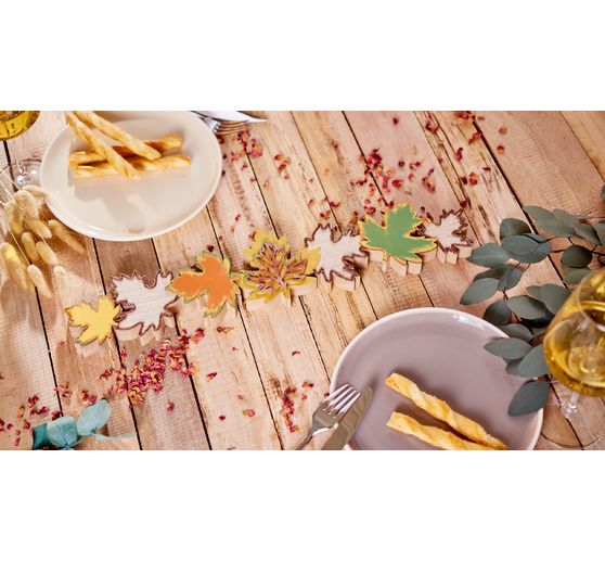 VBS Hout decoratie "Rij van bladeren"