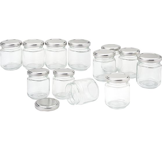 VBS Potjes met schroefdop "Rond", 100 ml, 12 stuks