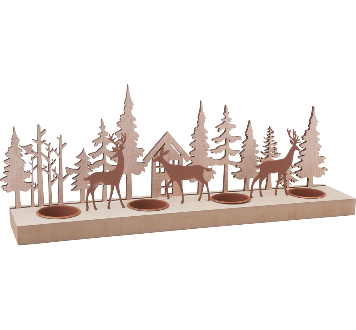 VBS Theelichthouder "Herten in het bos"