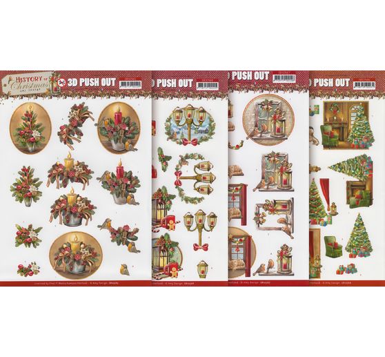 3D stansvel set "History of Christmas"