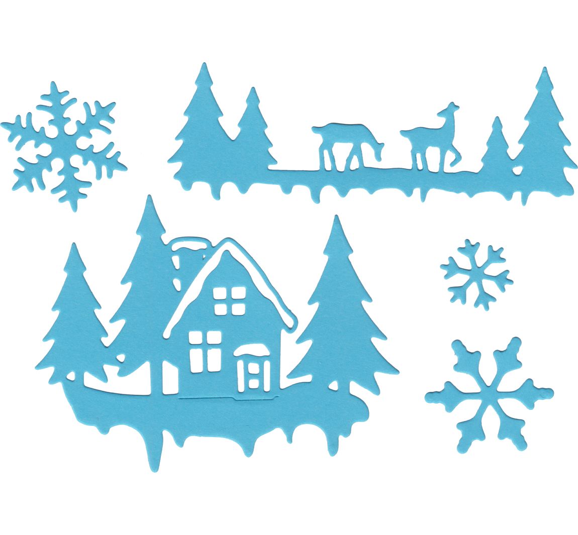 Ponssjabloon "Winterwonderland"