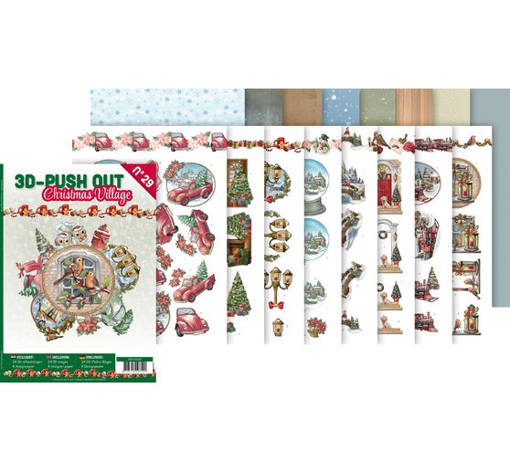 3D stansveldboek "Christmas Village" 