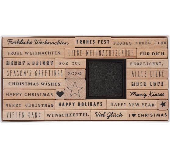 Stempel set XL "Lieve kerstgroet"