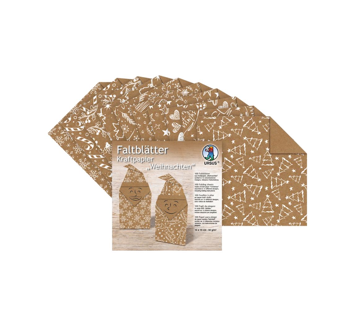Folders "Kraftpapier Kerstmis"