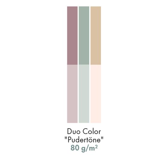 Papieren strips "Duo-Color", poedertinten
