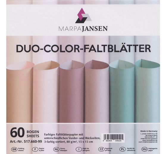 Vouwblaadjes "Duo-Color", poedertinten