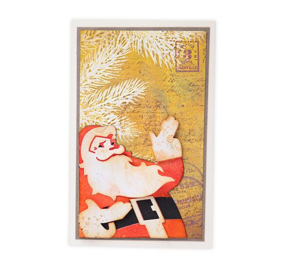 Sizzix Thinlits ponssjabloon "Retro Santa by Tim Holtz" 