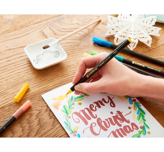 edding 1340 Penseelpen "Xmas - Metallic"
