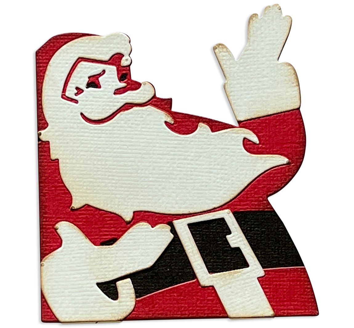 Sizzix Thinlits ponssjabloon "Retro Santa by Tim Holtz"