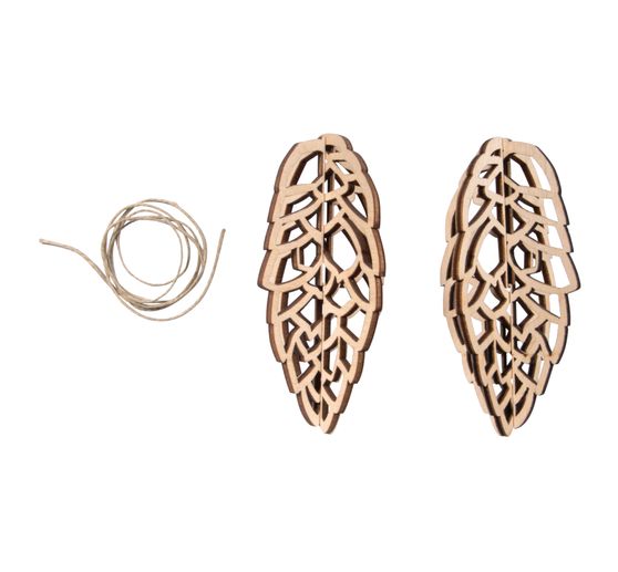 3D Houten decoratieve hanger "Dennenappel" om te plakken