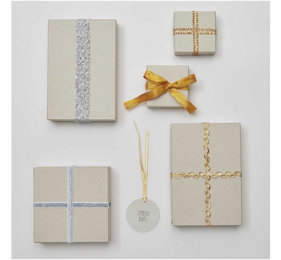 Rico Design Linten set "Lucky dip", Goud-Zilver