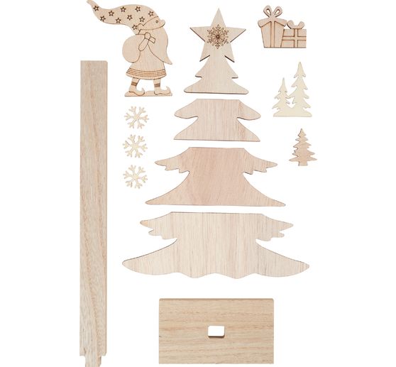 VBS wooden decoration set "Fir tree decoration"