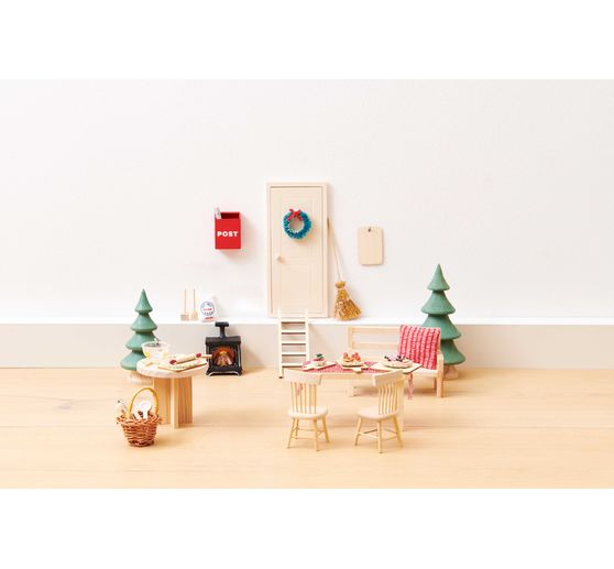 Rico Design Miniature "Fireplace with light"