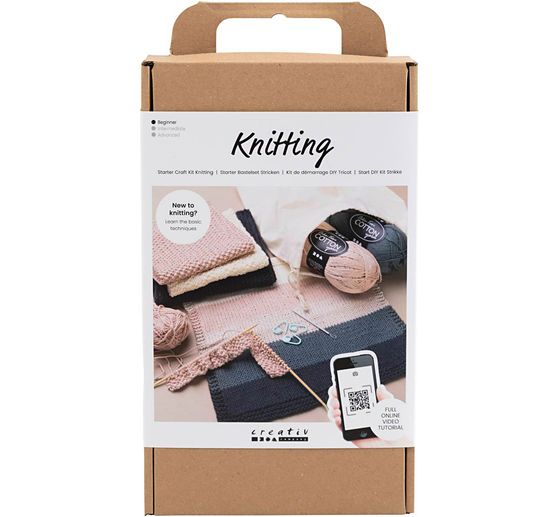 Learning set knitting "Washcloth"