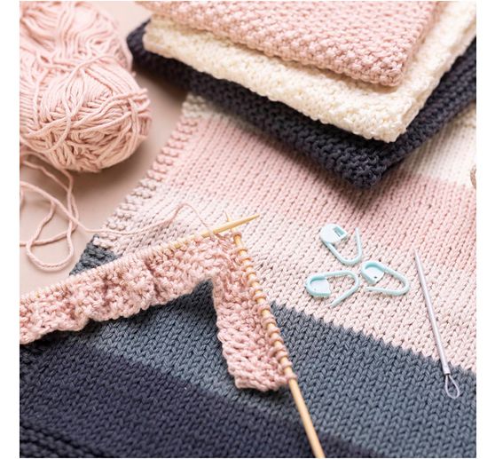 Learning set knitting "Washcloth"