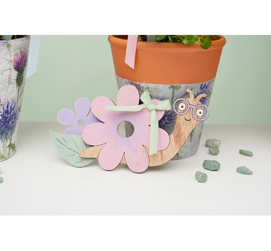 VBS Houten decoratieve hanger "Slak Willi"