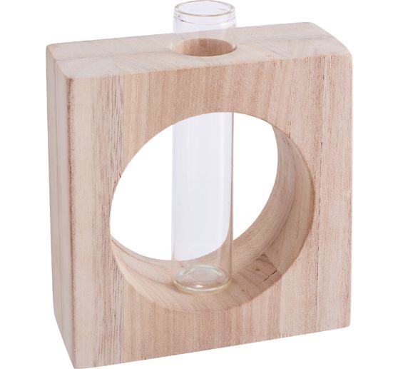 VBS Vase glass tube holder "Single Cube"