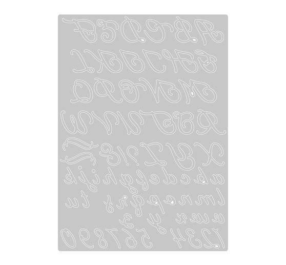 Sizzix Thinlits ponssjabloon "Scripted Alphabet"