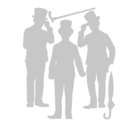 Sizzix Thinlits punching template "Gentlemen by Tim Holtz" 
