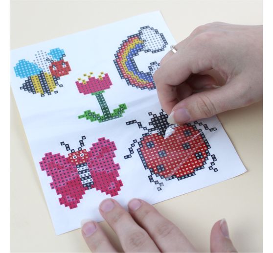 Diamond Painting Sticker craft set "Zoo animals"