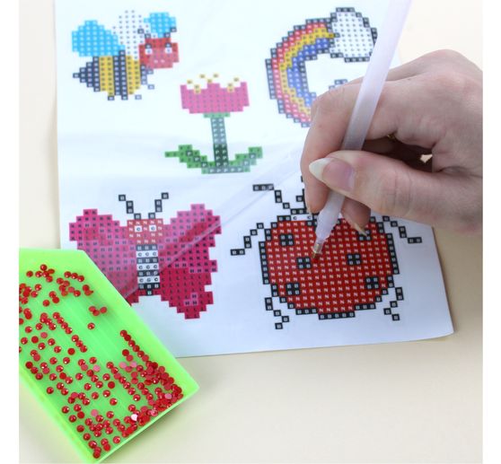 Diamond Painting Sticker craft set "Zoo animals"