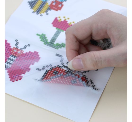 Diamond Painting Sticker craft set "Zoo animals"