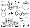 Clear Stamps "Vrolijk Pasen" 